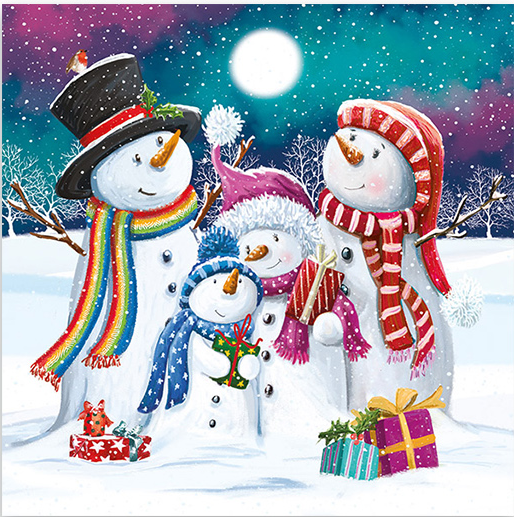 Snowman Family Card