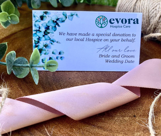 Standing Place Card Standard (With Evora Pin Option)