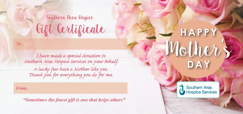 Mother's Day Gift Certificate