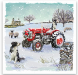 Tractor in the Field/ Countryside Christmas Assorted