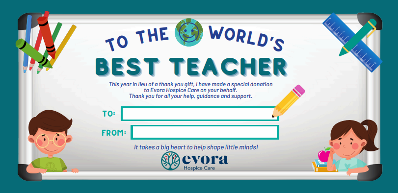 Teacher Gift Certificate